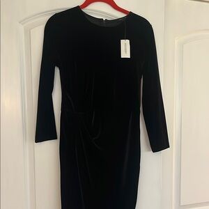 Banana republic size 2 black velvet dress